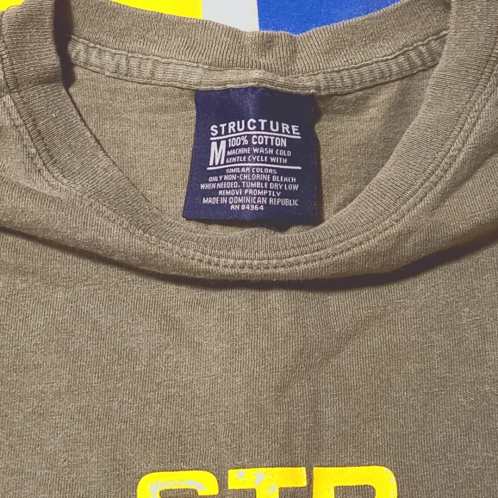Mens Structure T-Shirt - Picture 2 of 3